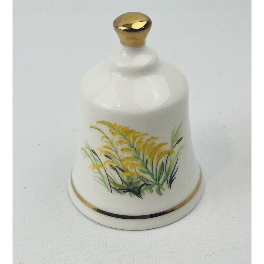 Danbury Mint Nebraska Goldenrod Official State‎ Flower Bell Collection